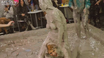 Messy Wrestling: Scary In Satin! Business Babes Rip Each Other Up In The Mud! Screencap 80 on sinx.preview.netperv.com