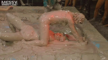 Messy Wrestling: Scary In Satin! Business Babes Rip Each Other Up In The Mud! Screencap 81 on sinx.preview.netperv.com