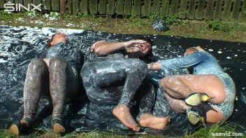Messy paint wrestling and spanking with three gorgeous girls Screencap 30 on sinx.preview.netperv.com