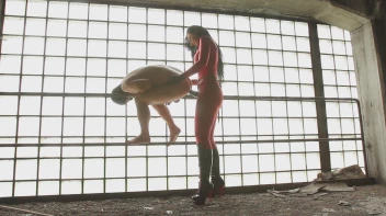 Die Lady im roten Catsuite mit dem Megaschwanz Screencap 18 on sinx.preview.netperv.com