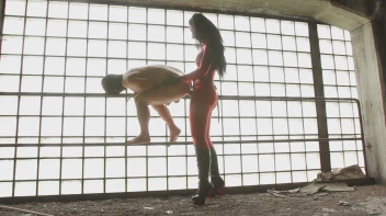 Die Lady im roten Catsuite mit dem Megaschwanz Screencap 21 on sinx.preview.netperv.com