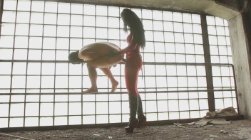 Die Lady im roten Catsuite mit dem Megaschwanz Screencap 29 on sinx.preview.netperv.com