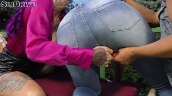 Jacked Up In Denim!  Lesbo Threeway Rips That Shit To Get To The Clits!  Big Titty Bombshell Takes The Lead! Screencap 71 on sinx.preview.netperv.com