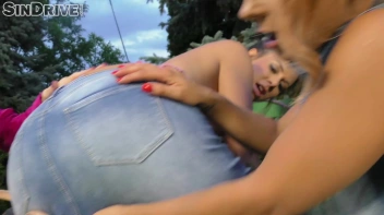 Jacked Up In Denim!  Lesbo Threeway Rips That Shit To Get To The Clits!  Big Titty Bombshell Takes The Lead! Screencap 72 on sinx.preview.netperv.com
