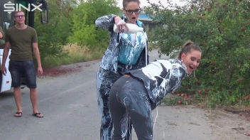 Bitchy Europeans Get Drenched In Milk Outside Screencap 13 on sinx.preview.netperv.com