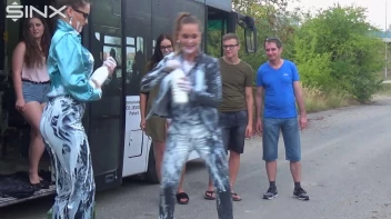 Bitchy Europeans Get Drenched In Milk Outside Screencap 18 on sinx.preview.netperv.com