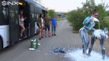 Bitchy Europeans Get Drenched In Milk Outside Screencap 20 on sinx.preview.netperv.com