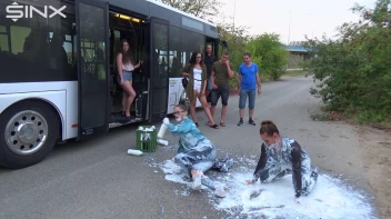 Bitchy Europeans Get Drenched In Milk Outside Screencap 28 on sinx.preview.netperv.com