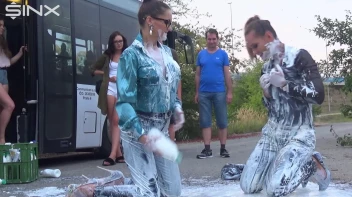 Bitchy Europeans Get Drenched In Milk Outside Screencap 30 on sinx.preview.netperv.com