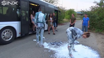 Bitchy Europeans Get Drenched In Milk Outside Screencap 52 on sinx.preview.netperv.com