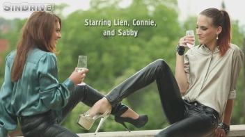 Gagged & Anal Gaping Leather Fiends Rip Shiny Clothes Like True Hos! Screencap 2 on sinx.preview.netperv.com