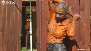 Blonde Covers Herself With Dessert Screencap 62 on sinx.preview.netperv.com