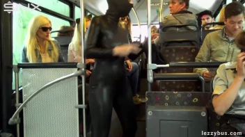 Latex Wearing Lesbian Sluts Get Crazy On The Bus Screencap 4 on sinx.preview.netperv.com