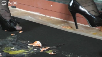 Egg Trampling Leaves Babes With Messy Heels Screencap 13 on sinx.preview.netperv.com
