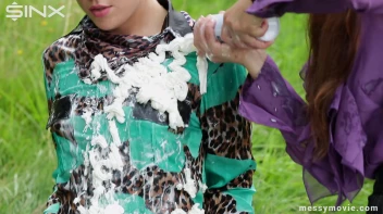 Girls Have Messy Outdoor Whipped Cream Adventure Screencap 28 on sinx.preview.netperv.com