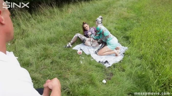 Girls Have Messy Outdoor Whipped Cream Adventure Screencap 59 on sinx.preview.netperv.com