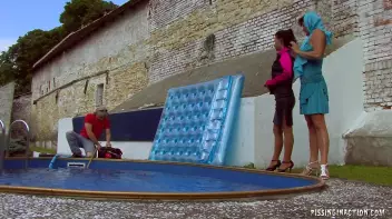 The Poolboy's Hose Showers Babes In Piss Screencap 4 on sinx.preview.netperv.com