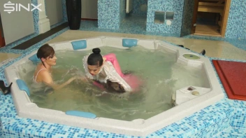 Clothed Catfight Turns Wet In The Jacuzzi Screencap 35 on sinx.preview.netperv.com