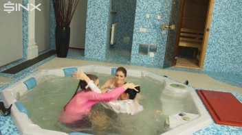 Clothed Catfight Turns Wet In The Jacuzzi Screencap 5 on sinx.preview.netperv.com