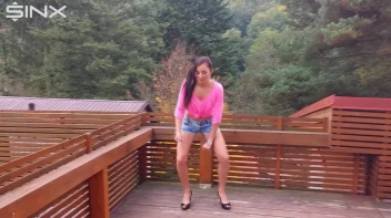 Cute Brunette Is Caught Wetting Her Hotpants Screencap 1 on sinx.preview.netperv.com