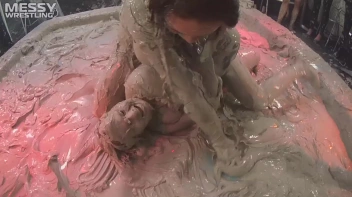 Messy Wrestling: 2 Power Packed Audience Mud Brawl Blasts Them All! Let's Get Messyyyyyyy!!! Screencap 85 on sinx.preview.netperv.com