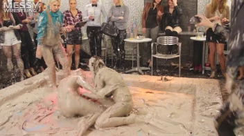 Messy Wrestling: 2 Power Packed Audience Mud Brawl Blasts Them All! Let's Get Messyyyyyyy!!! Screencap 90 on sinx.preview.netperv.com