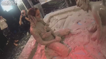 Messy Wrestling: 2 Power Packed Audience Mud Brawl Blasts Them All! Let's Get Messyyyyyyy!!! Screencap 91 on sinx.preview.netperv.com