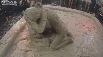 Messy Wrestling: 2 Power Packed Audience Mud Brawl Blasts Them All! Let's Get Messyyyyyyy!!! Screencap 97 on sinx.preview.netperv.com