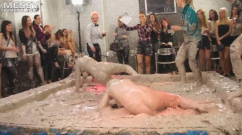 Messy Wrestling: 2 Power Packed Audience Mud Brawl Blasts Them All! Let's Get Messyyyyyyy!!! Screencap 99 on sinx.preview.netperv.com