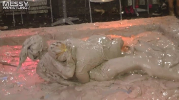 Messy Wrestling: 2 Power Packed Audience Mud Brawl Blasts Them All! Let's Get Messyyyyyyy!!! Screencap 17 on sinx.preview.netperv.com