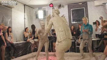 Messy Wrestling: 2 Power Packed Audience Mud Brawl Blasts Them All! Let's Get Messyyyyyyy!!! Screencap 32 on sinx.preview.netperv.com