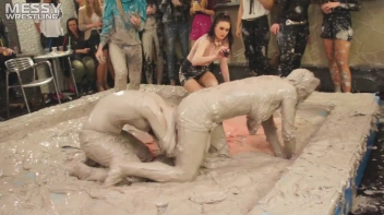 Messy Wrestling: 2 Power Packed Audience Mud Brawl Blasts Them All! Let's Get Messyyyyyyy!!! Screencap 41 on sinx.preview.netperv.com