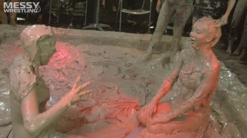 Messy Wrestling: 2 Power Packed Audience Mud Brawl Blasts Them All! Let's Get Messyyyyyyy!!! Screencap 42 on sinx.preview.netperv.com