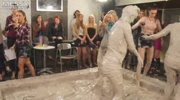 Messy Wrestling: 2 Power Packed Audience Mud Brawl Blasts Them All! Let's Get Messyyyyyyy!!! Screencap 47 on sinx.preview.netperv.com