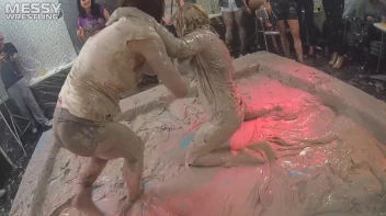 Messy Wrestling: 2 Power Packed Audience Mud Brawl Blasts Them All! Let's Get Messyyyyyyy!!! Screencap 53 on sinx.preview.netperv.com