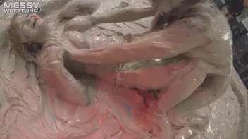 Messy Wrestling: 2 Power Packed Audience Mud Brawl Blasts Them All! Let's Get Messyyyyyyy!!! Screencap 63 on sinx.preview.netperv.com