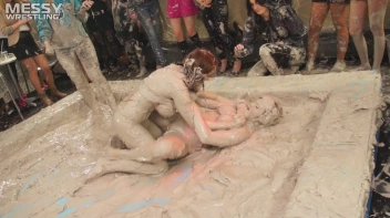 Messy Wrestling: 2 Power Packed Audience Mud Brawl Blasts Them All! Let's Get Messyyyyyyy!!! Screencap 79 on sinx.preview.netperv.com