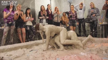 Messy Wrestling: 2 Power Packed Audience Mud Brawl Blasts Them All! Let's Get Messyyyyyyy!!! Screencap 81 on sinx.preview.netperv.com