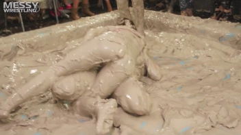 Messy Wrestling: 2 Power Packed Audience Mud Brawl Blasts Them All! Let's Get Messyyyyyyy!!! Screencap 83 on sinx.preview.netperv.com