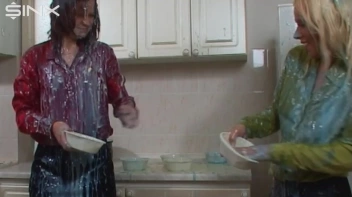 Dressed Up Chicks Chuck Paint On Each Other Screencap 22 on sinx.preview.netperv.com