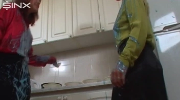 Dressed Up Chicks Chuck Paint On Each Other Screencap 10 on sinx.preview.netperv.com