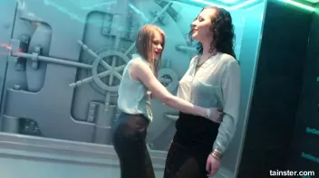 Cute chicks party underneath the club shower Screencap 15 on sinx.preview.netperv.com