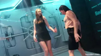 Cute chicks party underneath the club shower Screencap 56 on sinx.preview.netperv.com