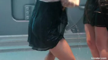 Cute chicks party underneath the club shower Screencap 78 on sinx.preview.netperv.com