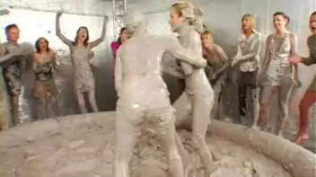 Tit-to-Tit Mud Combat! Screencap 34 on sinx.preview.netperv.com