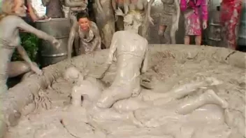 Tit-to-Tit Mud Combat! Screencap 37 on sinx.preview.netperv.com