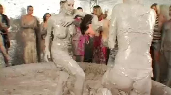 Tit-to-Tit Mud Combat! Screencap 41 on sinx.preview.netperv.com