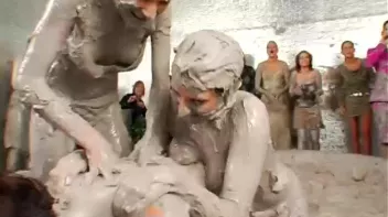 Tit-to-Tit Mud Combat! Screencap 42 on sinx.preview.netperv.com
