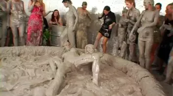 Tit-to-Tit Mud Combat! Screencap 73 on sinx.preview.netperv.com