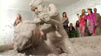 Tit-to-Tit Mud Combat! Screencap 81 on sinx.preview.netperv.com